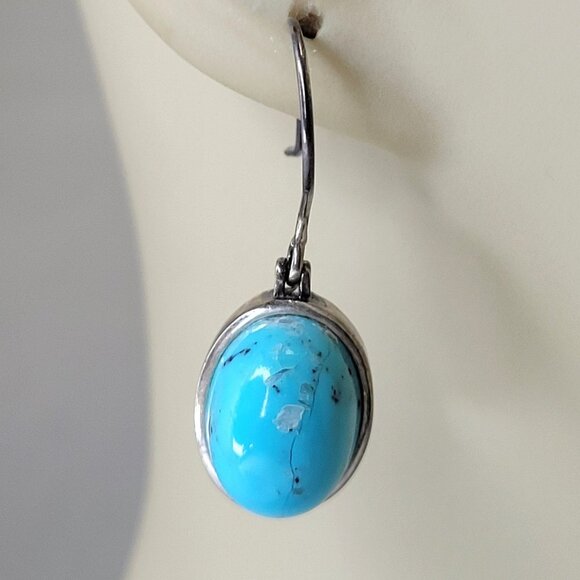 Turquoise hued Small Earrings - Picture 1 of 10